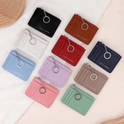 Thumbnail Ví đựng thẻ SEAGLOCA siêu mỏng có khóa kéo đơn giản sáng tạo cho nữ 4