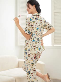 Thumbnail VIBES Đồ bộ Pijama lửng Owl Capri Py Set 3