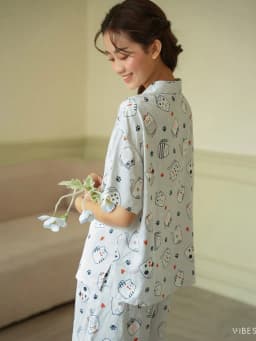 Thumbnail VIBES Đồ bộ Pijama ngắn Lụa Gấm cao cấp Naomi Py Set 3