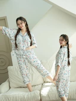 Thumbnail VIBES Pijama lửng Ashie Capri Py Set 2
