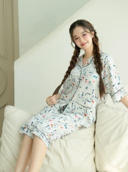 Thumbnail VIBES Pijama lửng Ashie Capri Py Set 4