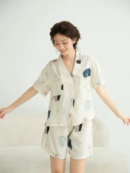 Thumbnail VIBES Pijama ngắn Dolly & Cassie Py Set, phom rộng từ 37-80kg 1