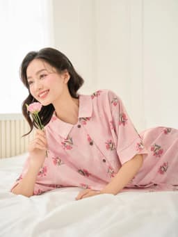 Thumbnail VIBES Pijama ngắn Freesize Py Set phom rộng từ 45-65kg 2