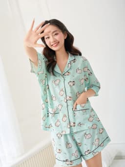 Thumbnail VIBES Pijama ngắn phom cánh dơi Marine Py Set 2