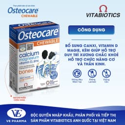 Thumbnail Viên Nén Nhai Chắc Khỏe Xương Vitabiotics OSTEOCARE CHEWABLE Bổ Sung Canxi, Vitamin D Và Khoáng Chất Thiết Yếu 30 Viên 1