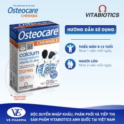 Thumbnail Viên Nén Nhai Chắc Khỏe Xương Vitabiotics OSTEOCARE CHEWABLE Bổ Sung Canxi, Vitamin D Và Khoáng Chất Thiết Yếu 30 Viên 2