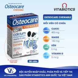 Thumbnail Viên Nén Nhai Chắc Khỏe Xương Vitabiotics OSTEOCARE CHEWABLE Bổ Sung Canxi, Vitamin D Và Khoáng Chất Thiết Yếu 30 Viên 3