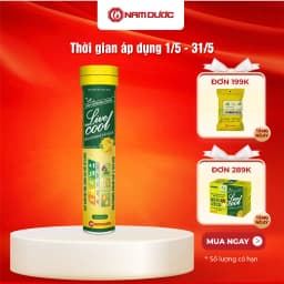 Thumbnail Viên sủi năng lượng Livecool Nam Dược tuýp 16viênx4g hương cam hỗ trợ giảm mệt mỏi,tăng sức đề kháng 1