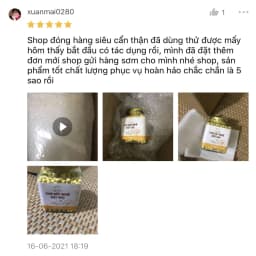 Thumbnail Viên tinh bột nghệ mật ong nguyên chất| tự nhiên, hữu cơ| tốt cho, dạ dày, phụ nữ sau sinh| HNT NATURAL PRODUCT VTBN120 1