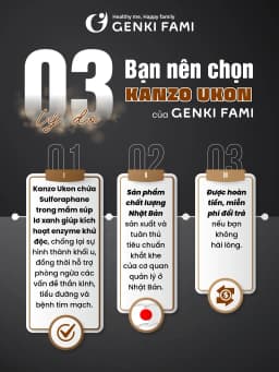 Thumbnail Viên Uống Bổ Gan Giúp Giải Độc Gan, Mát Gan, Giảm Căng Thẳng Mệt Mỏi, Hạ Men Gan Kanzo Ukon Genki Fami Nhật Bản 2