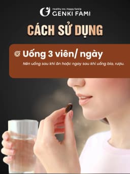 Thumbnail Viên Uống Bổ Gan Giúp Giải Độc Gan, Mát Gan, Giảm Căng Thẳng Mệt Mỏi, Hạ Men Gan Kanzo Ukon Genki Fami Nhật Bản 4