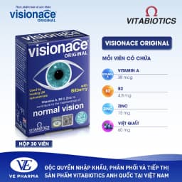 Thumbnail Viên Uống Bổ Mắt, Cải Thiện Thị Lực Vitabiotics VISIONACE ORIGINAL Bổ Sung Các Vi Chất Dinh Dưỡng  Hộp 30 Viên 3