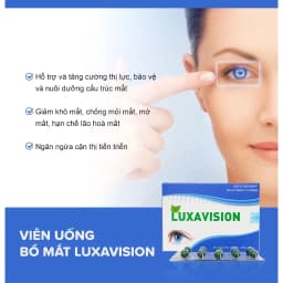 Thumbnail Viên uống bổ mắt Luxavision hộp 30 viên hỗ trợ tăng cường thị lực và hạn chế lão hóa mắt 3