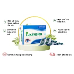 Thumbnail Viên uống bổ mắt Luxavision hộp 30 viên hỗ trợ tăng cường thị lực và hạn chế lão hóa mắt 4