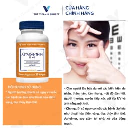 Thumbnail Viên uống bổ mắt tăng cường thị lực The Vitamin Shoppe Astaxanthin 12 MG 30 viên 3
