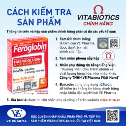Thumbnail Viên Uống Bổ Máu Vitabiotics FEROGLOBIN B12 Cung Cấp Sắt Hỗ Trợ Tăng Khả Năng Tạo Máu 30 Viên 2