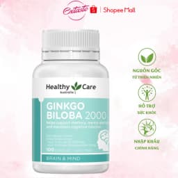 Thumbnail Viên uống bổ não Healthy Care Ginkgo Biloba 2000 tuần hoàn lưu thông máu 100 viên 1