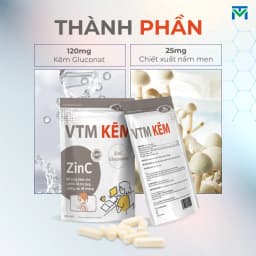 Thumbnail Viên uống bổ sung Kẽm ZinC VTM hỗ trợ tăng cường đề kháng, miễn dịch gói 30 viên - 30 ngày 3