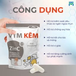 Thumbnail Viên uống bổ sung Kẽm ZinC VTM hỗ trợ tăng cường đề kháng, miễn dịch gói 30 viên - 30 ngày 4
