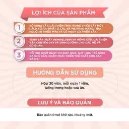Thumbnail Viên Uống Bổ Sung Sắt Và Vitamin Cho Mẹ Bầu Biostime Ngừa Thiếu Chất Trong Thai Kỳ ngừa thiếu máu 3
