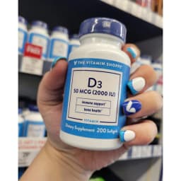 Thumbnail Viên Uống Bổ Sung Vitamin D3, Tăng Cường Hấp Thu Canxi The Vitamin Shoppe 100 viên 400 IU/ 2000 IU 4