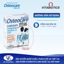 Thumbnail Viên Uống Chắc Khỏe Xương Vitabiotics OSTEOCARE Bổ Sung Canxi, Vitamin D Và Khoáng Chất Thiết Yếu Hộp 30 Viên 2