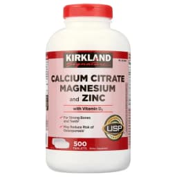 Thumbnail Viên uống chắc xương Kirkland Signature Calcium Citrate Magnesium And Zinc 500mg hộp 500 v Extaste 3