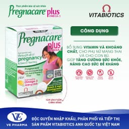 Thumbnail Viên Uống Cho Mẹ Bầu Vitabiotics PREGNACARE PLUS OMEGA-3 Tăng Cường Sức Khỏe Nâng Cao Đề Kháng Hộp 56 Viên 1