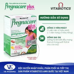 Thumbnail Viên Uống Cho Mẹ Bầu Vitabiotics PREGNACARE PLUS OMEGA-3 Tăng Cường Sức Khỏe Nâng Cao Đề Kháng Hộp 56 Viên 2
