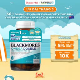 Thumbnail Viên Uống Dầu Cá Bổ Sung Omega Hỗ Trợ Cho Tim, Mắt, Da Blackmores Double Omega High Strength Lọ 90 Viên 1
