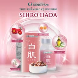 Thumbnail Viên Uống Dưỡng Trắng, Ngăn Ngừa Lão Hóa, Sạm Nám, Giúp Da Đều Màu Từ Thiên Nhiên Shiro Hada Genki Fami Nhật Bản 4