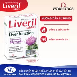 Thumbnail Viên Uống Giải Độc Gan Vitabiotics LIVERIL Bổ Sung Khoáng Chất Hỗ Trợ Chức Năng Gan, Tăng Cường Sức Đề Kháng 30 Viên 2