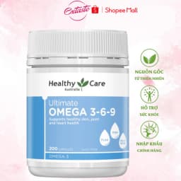 Thumbnail Viên uống giảm mỏi mắt Healthy Care Ultimate Omega 369 hỗ trợ tim mạch huyết áp 200 viên 1