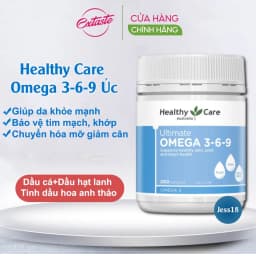 Thumbnail Viên uống giảm mỏi mắt Healthy Care Ultimate Omega 369 hỗ trợ tim mạch huyết áp 200 viên 2