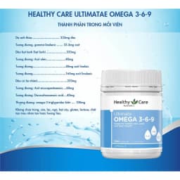 Thumbnail Viên uống giảm mỏi mắt Healthy Care Ultimate Omega 369 hỗ trợ tim mạch huyết áp 200 viên 4