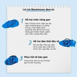 Thumbnail Viên Uống Hỗ Trợ Bảo Vệ Và Phục Hồi Tế Bào Gan Blackmores Milk Thistle Lọ 42 Viên 2