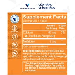 Thumbnail Viên uống hỗ trợ giấc ngủ ngon Melatonin giải phóng kéo dài Melatonin Sustained Release 3 MG 4