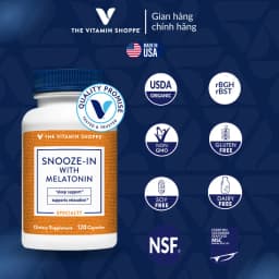 Thumbnail Viên Uống Hỗ Trợ Ngủ Ngon, Ngủ Sâu & Giảm Căng Thẳng THE VITAMIN SHOPPE Snooze-In With Melatonin 2
