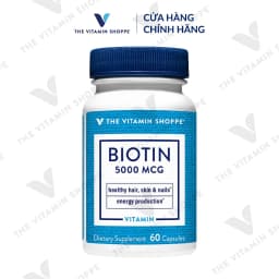 Thumbnail Viên Uống Hỗ Trợ Sức Khỏe Da, Tóc, Móng THE VITAMIN SHOPPE Biotin 5000 MCG 3