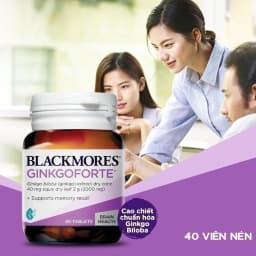 Thumbnail Viên Uống Hỗ Trợ Tuần Hoàn Máu Não Blackmores Ginkgoforte Lọ 40 Viên 1