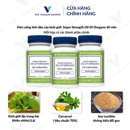 Thumbnail Viên uống kháng khuẩn chiết xuất từ tinh dầu cây kinh giới THE VITAMIN SHOPPE Super Strength Oil Of Oregano 1
