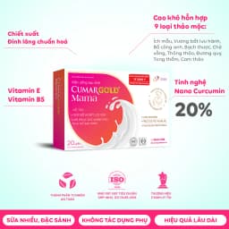 Thumbnail Viên Uống Lợi Sữa CumarGold Mama 20 Viên - Gọi Sữa Về 24h, Bổ Huyết, Phục Hồi Sức Khoẻ Sau Sinh - CMUSS2V 2