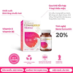 Thumbnail Viên Uống Lợi Sữa CumarGold Mama - Gọi Sữa Về 24h, Bổ Huyết, Phục Hồi Sức Khoẻ Sau Sinh - CMUSS2 3