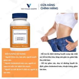 Thumbnail VIÊN UỐNG ỔN ĐỊNH ĐƯỜNG HUYẾT THE VITAMIN SHOPPE GLUCOMANNAN 4