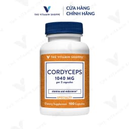 Thumbnail Viên uống đông trùng hạ thảo THE VITAMIN SHOPPE Cordyceps 1040 MG tăng sức đề kháng 100 viên 4