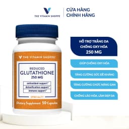 Thumbnail Viên uống trắng da ,chống oxy hóa, tăng cường đề kháng Glutathione Reduced 250mg THE VITAMIN SHOPPE 1