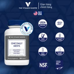 Thumbnail Viên Uống Vitamin Tổng Hợp Dành Cho Nam Giới THE VITAMIN SHOPPE ONE DAILY MEN'S 60/180 viên 2