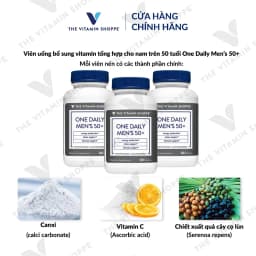 Thumbnail Viên uống vitamin tổng hợp cho nam trên 50 tuổi THE VITAMIN SHOPPE One Daily Men’s 50+ 60 viên 1