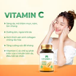 Thumbnail Viên uống VTM Vitamin C bổ sung vitamin C, sáng da, mờ thâm, tăng cường đề kháng - gói 60 viên 4