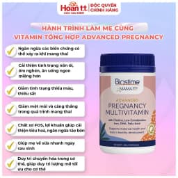 Thumbnail Vitamin Bầu Bổ Sung Dưỡng Chất Biostime Advanced Pregnancy - Viên Uống Bổ Sung Vitamin Tổng Hợp Cho Mẹ Trong Thai Kỳ 1
